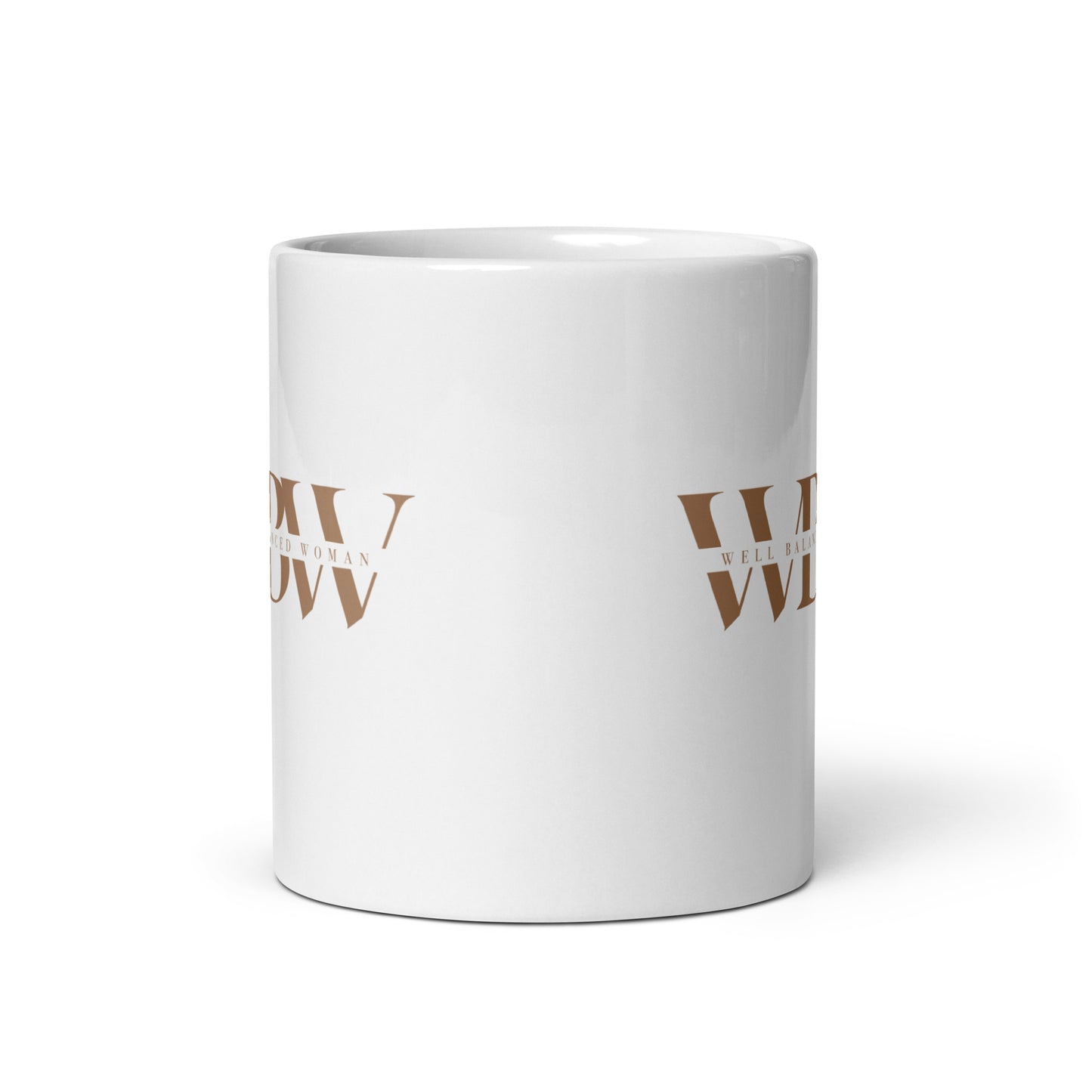 WBW White glossy mug