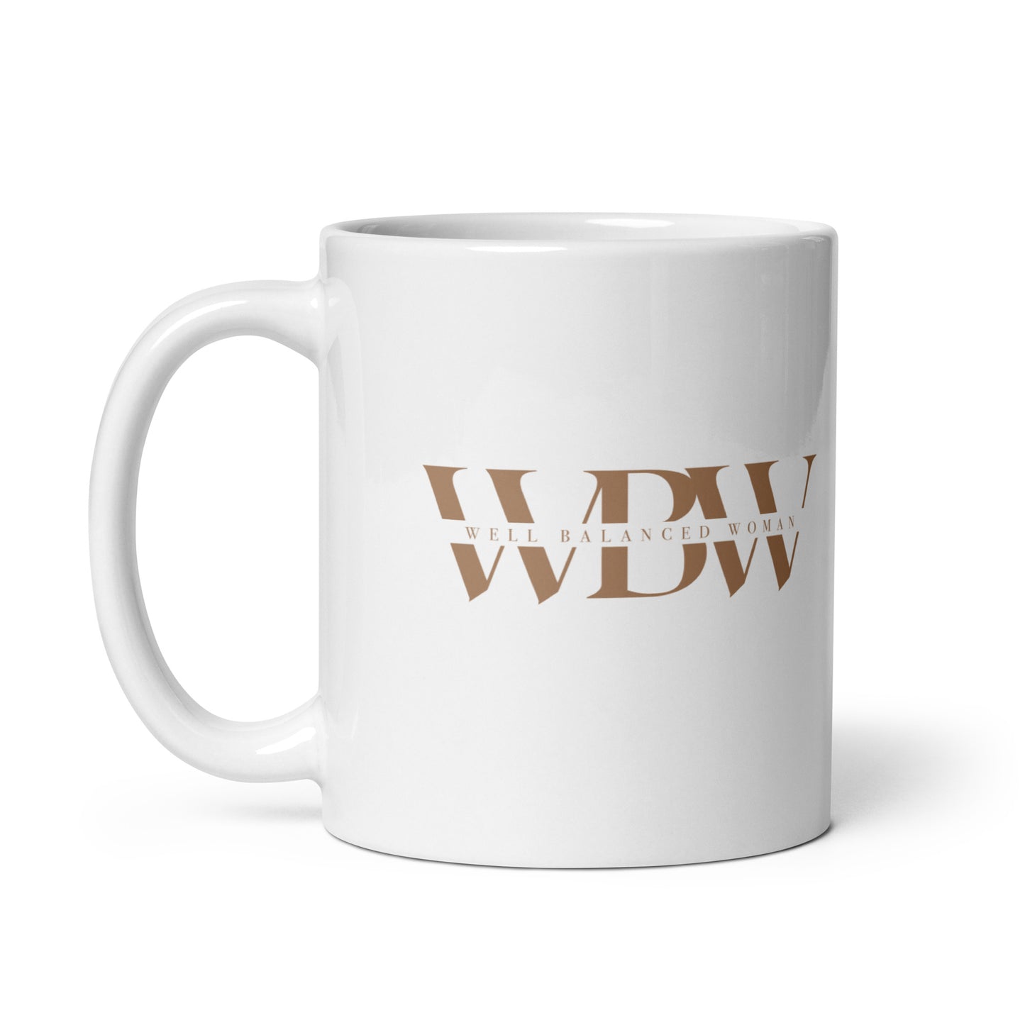 WBW White glossy mug