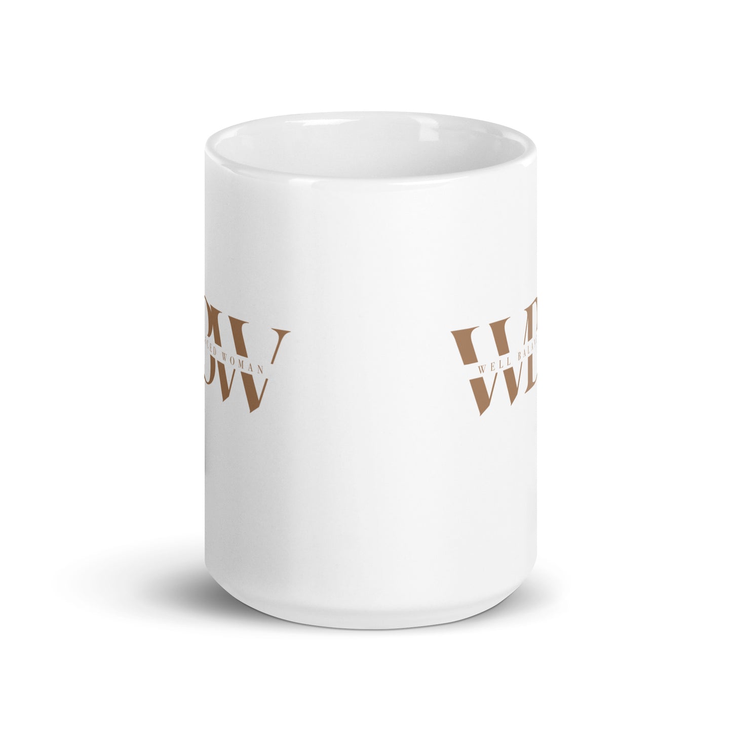 WBW White glossy mug