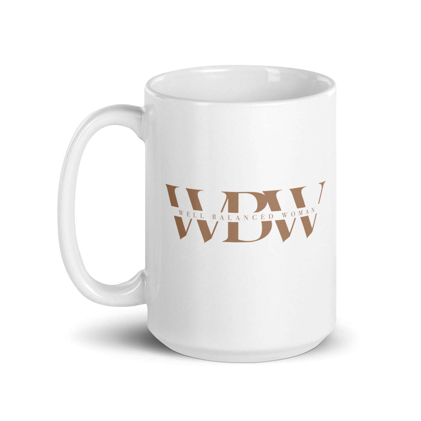 WBW White glossy mug