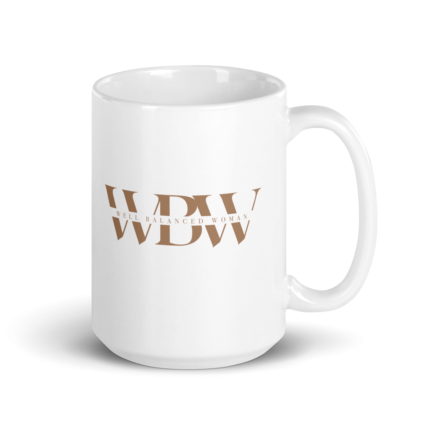 WBW White glossy mug