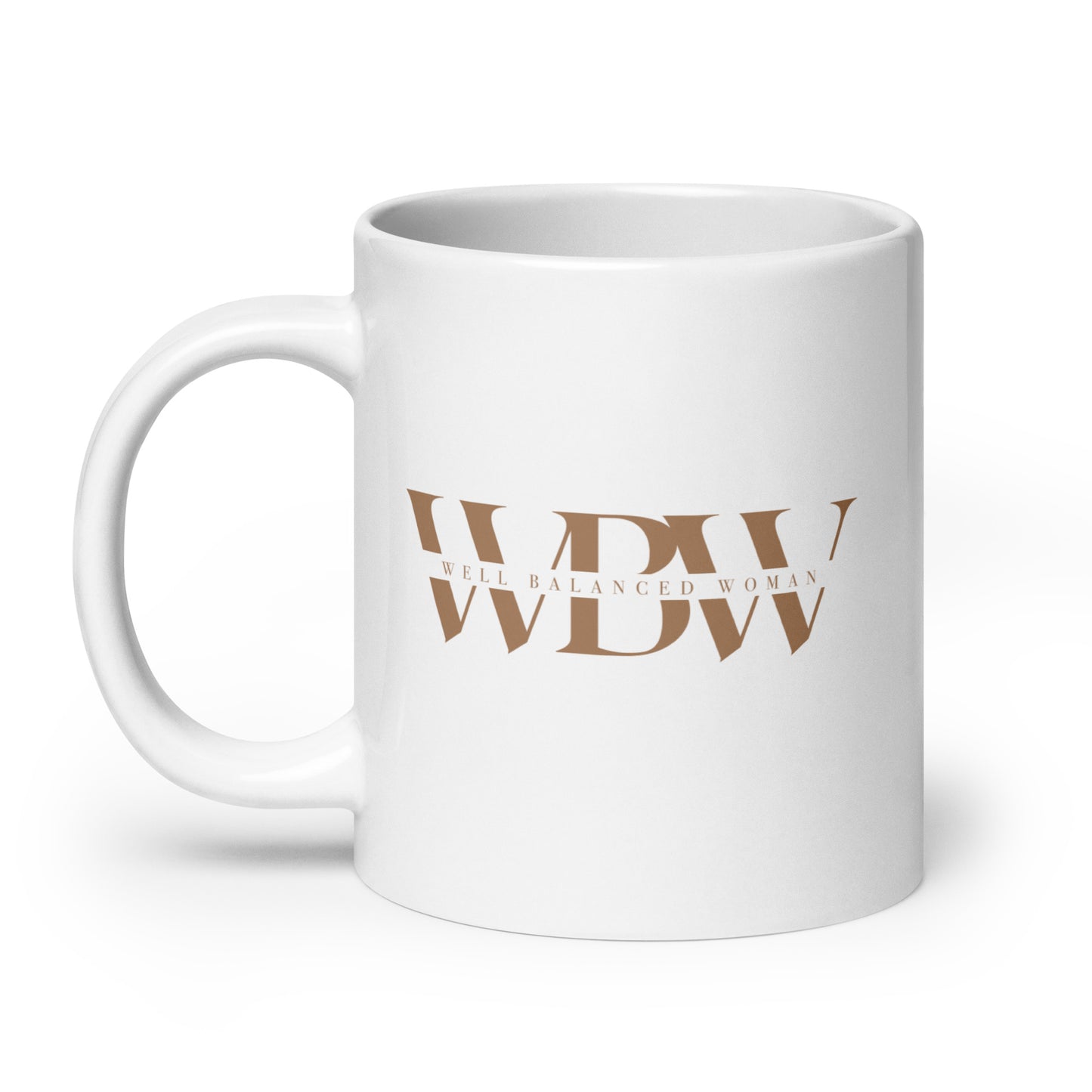 WBW White glossy mug